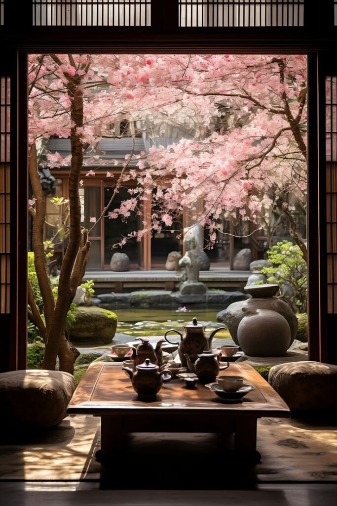 Terracotta Pottery in Japanese Gardens